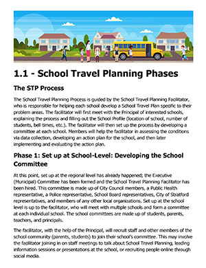 School Travel Planning phases thumbnail